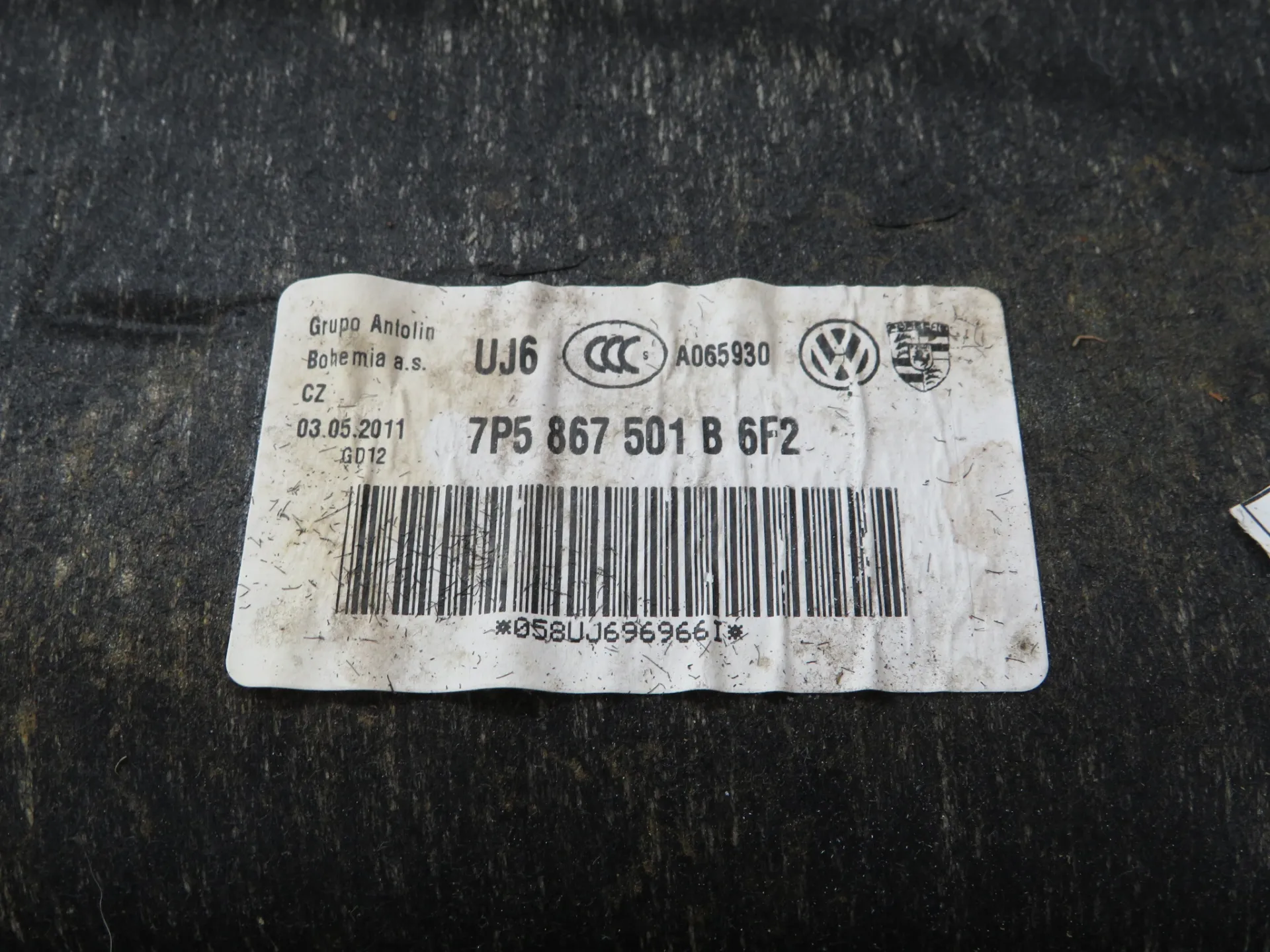Roof lining PORSCHE Cayenne (92A) Imagem-6
