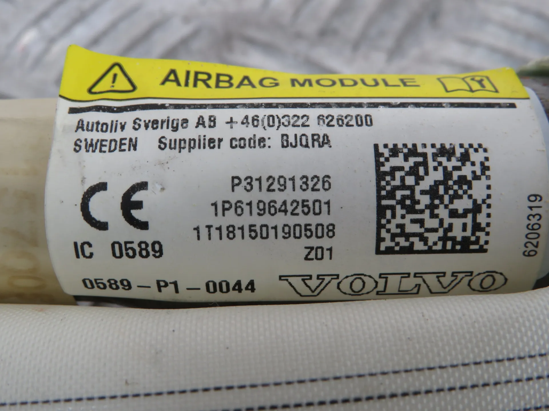 Airbag cortina esquerdo VOLVO V40 Hatchback Imagem-3