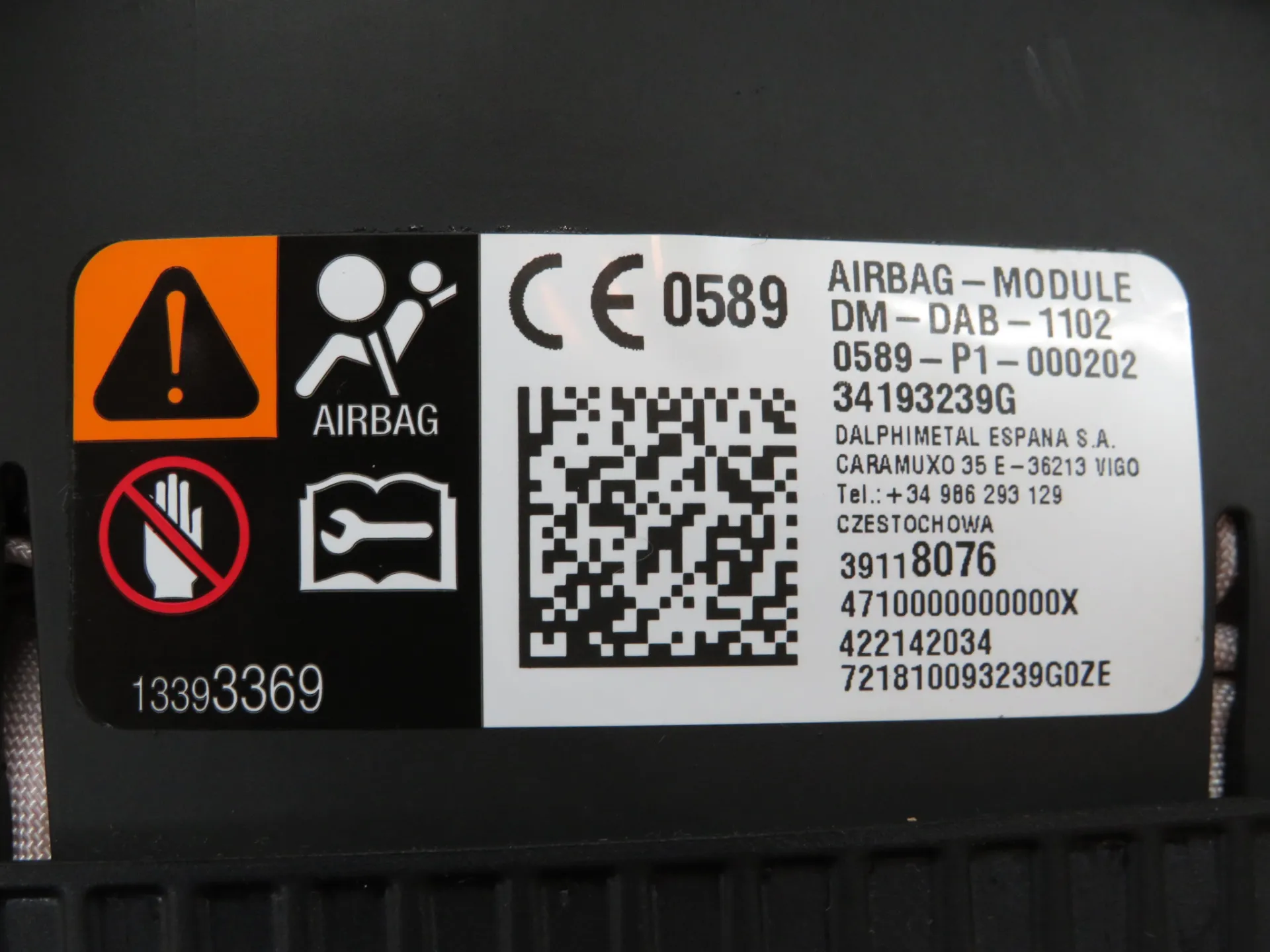 Airbag Kit OPEL Astra K Sports Tourer Imagem-3