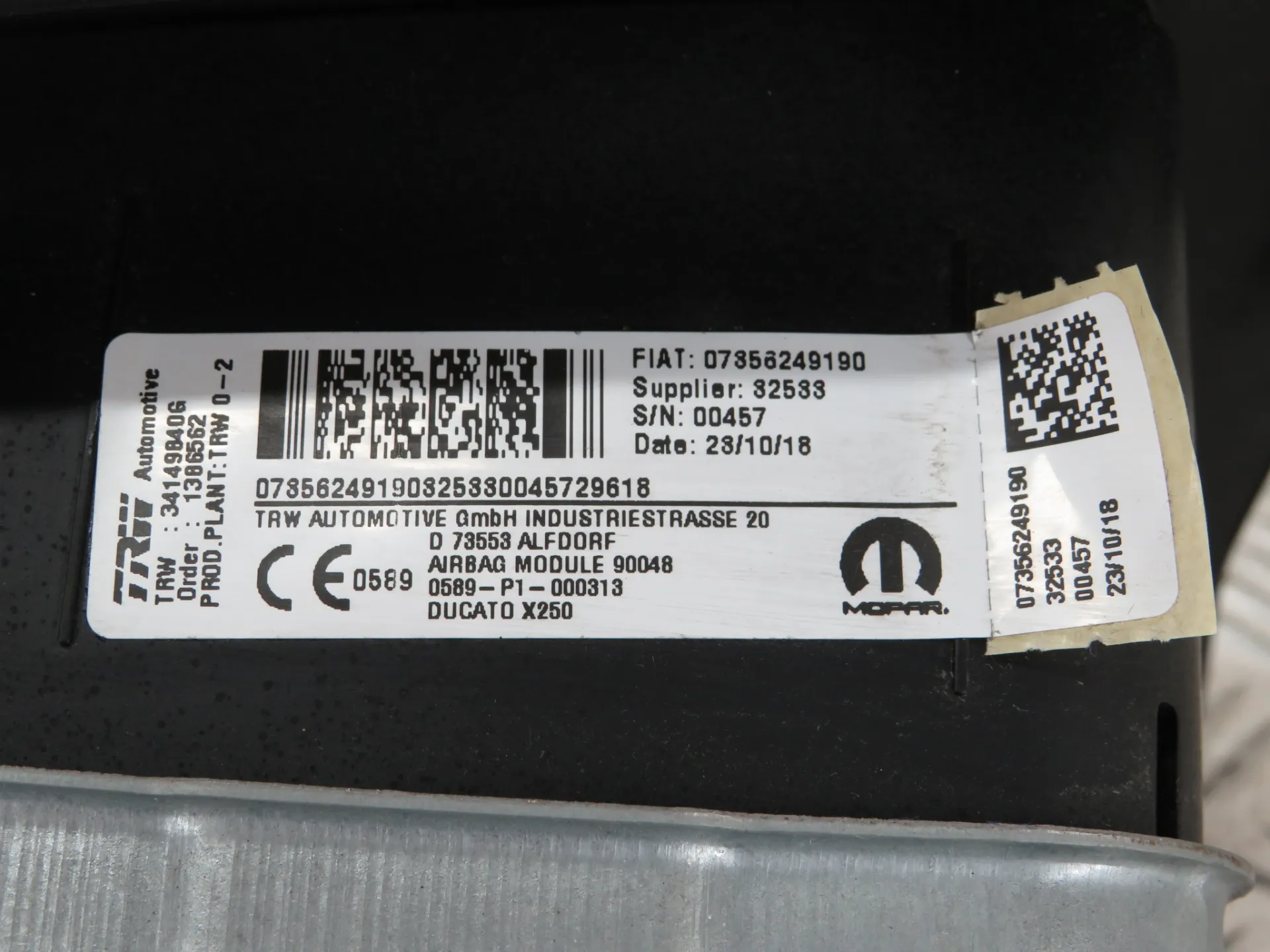 Airbag Passager FIAT Ducato (250_, 290_) Imagem-3