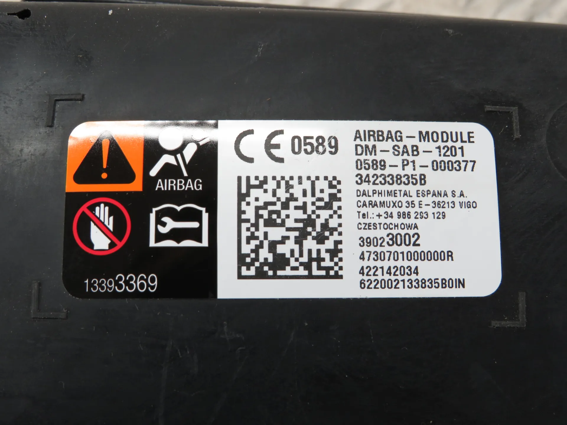 Airbag Derecho OPEL Astra K Sports Tourer Imagem-3