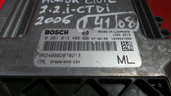 Calculateur /  Unité de contrôle moteur HONDA Civic VIII Hatchback (FN_, FK_) Imagem-2