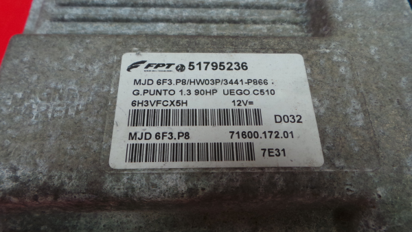 Calculateur /  Unité de contrôle moteur FIAT Grande Punto (199_) Imagem-2