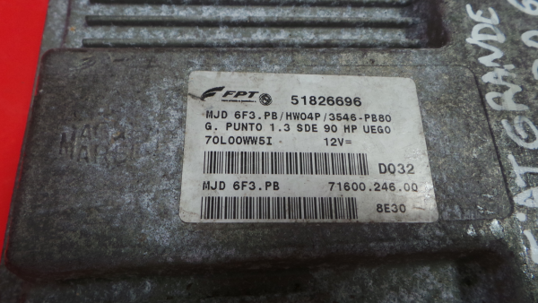 Calculateur /  Unité de contrôle moteur FIAT Grande Punto (199_) Imagem-4