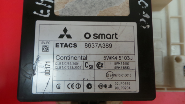 Boîte de fusibles / SAM / BSI MITSUBISHI Colt VI (Z3_A, Z2_A) Imagem-6