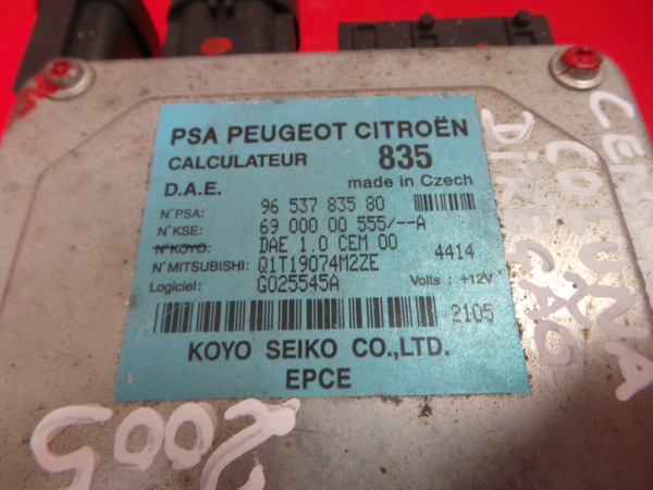 Calculateur / Unité direction CITROËN C3 I (FC_) Imagem-2