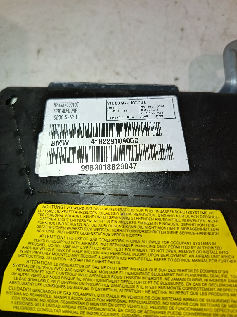 Airbag lateral frente direita BMW 3 (E46) Imagem-2