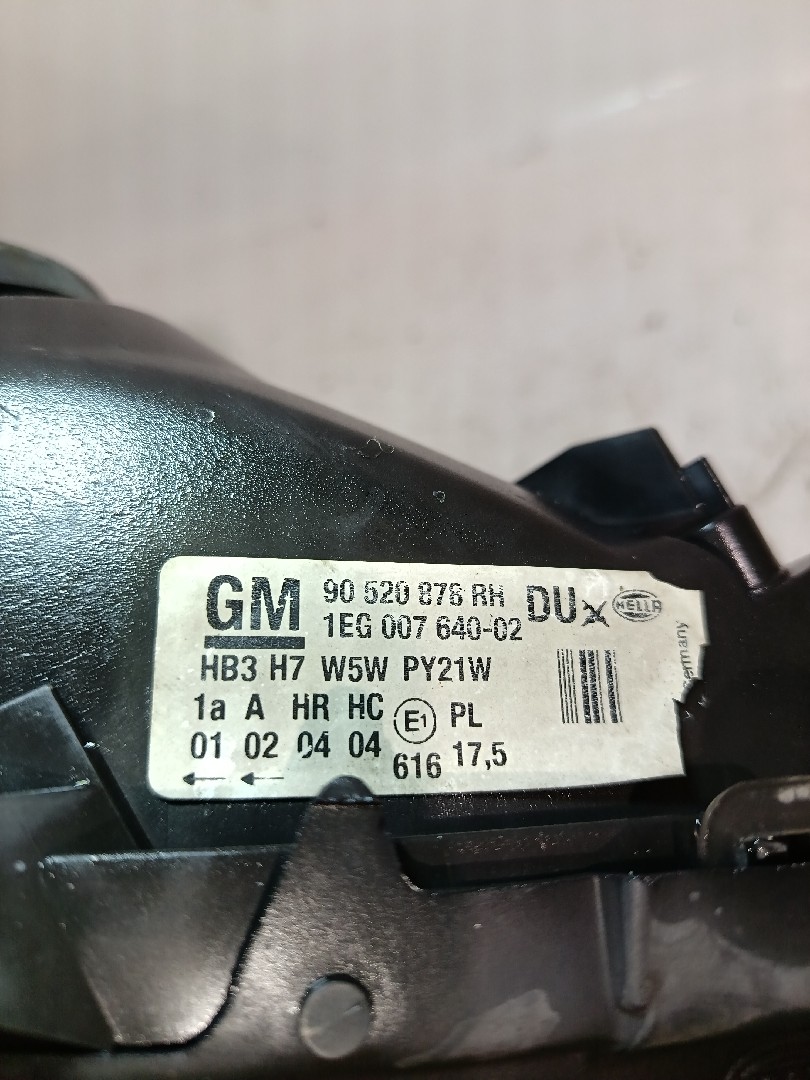 Right Headlight OPEL Astra G Hatchback (F48_, F08_) Imagem-4