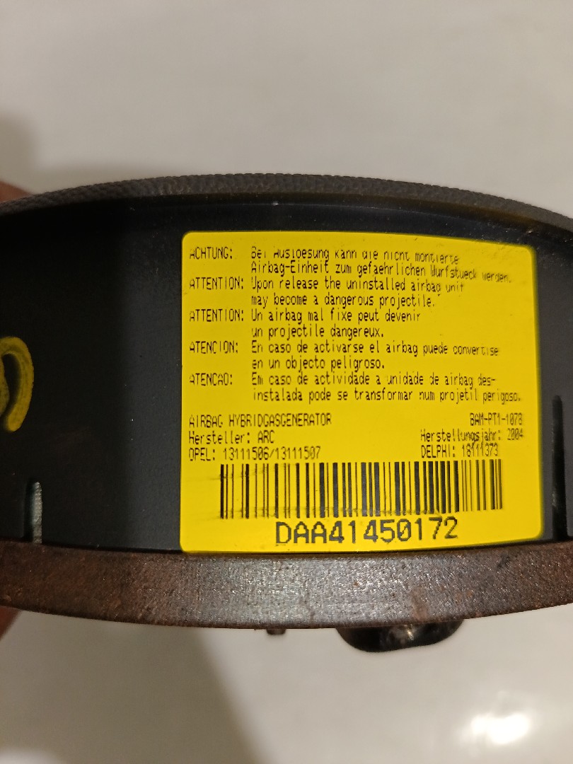 Airbag do volante OPEL Corsa C Imagem-2