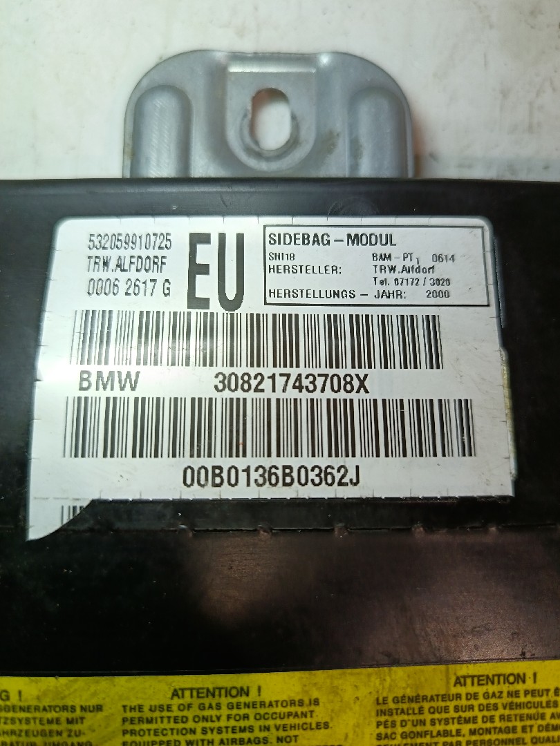 Airbag lateral frente esquerda BMW 3 (E46) Imagem-2