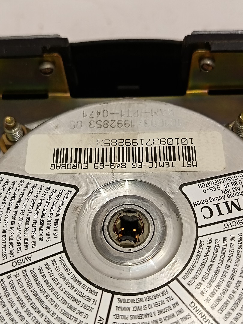 Steering Wheel Airbag VOLKSWAGEN Sharan (7M) Imagem-2