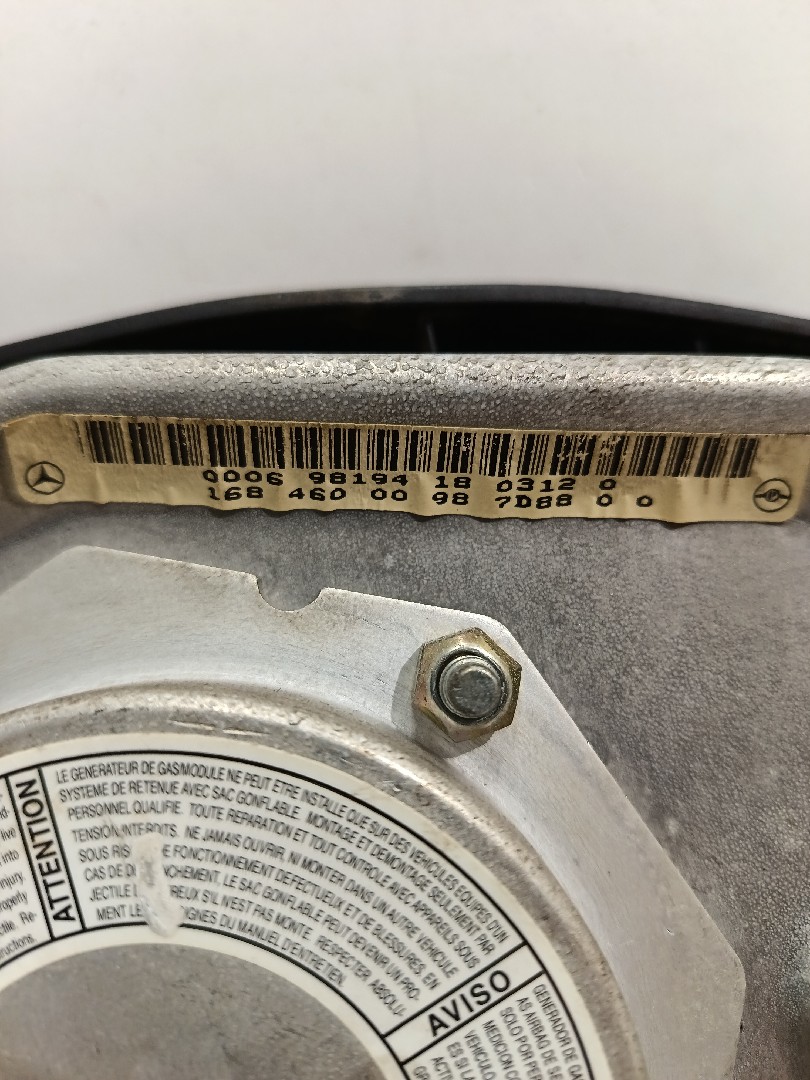 Steering Wheel Airbag MERCEDES-BENZ Classe A (W168) Imagem-3