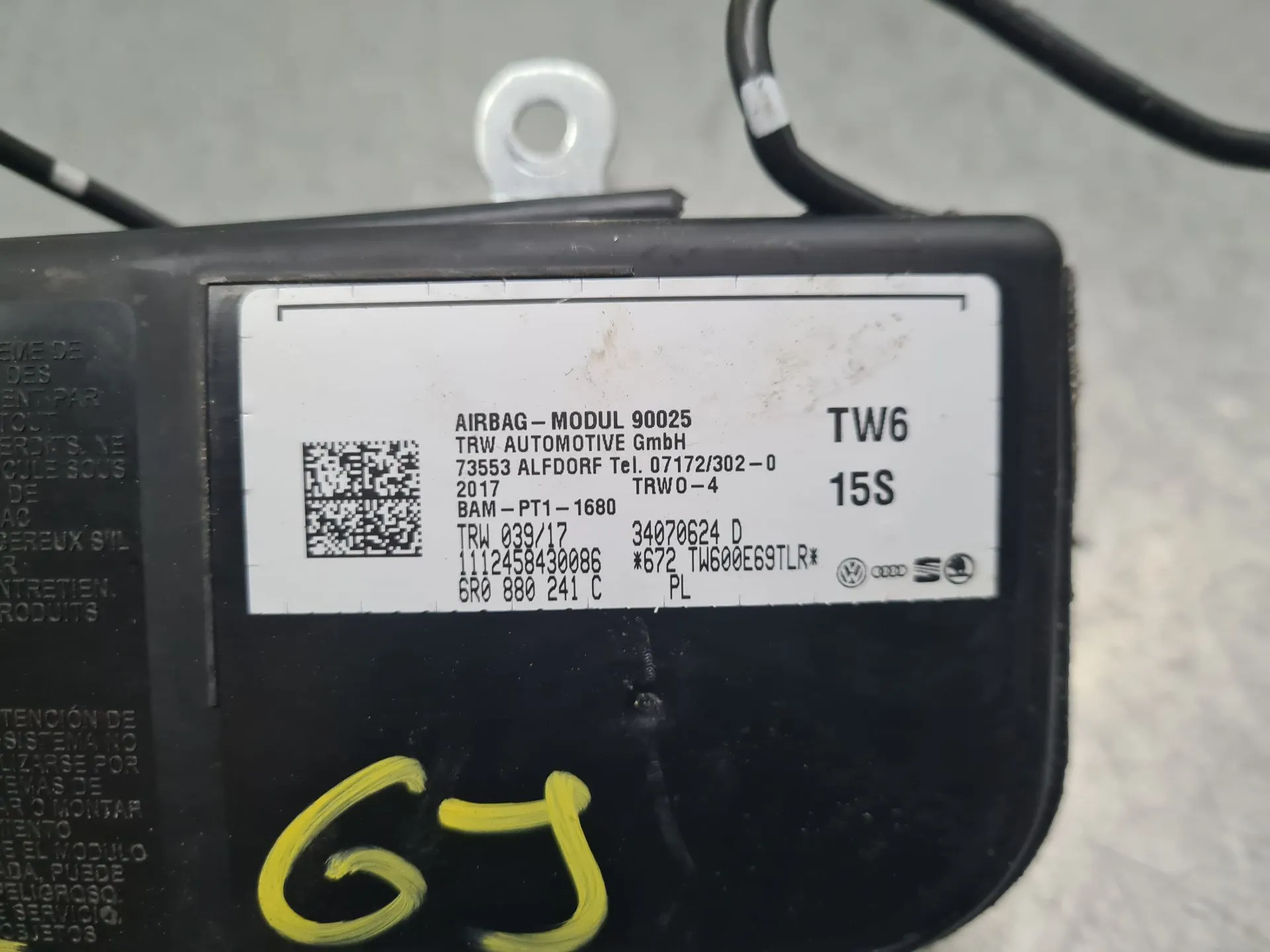 Airbag Sinistro SEAT Ibiza IV (6J5, 6P1) Imagem-4