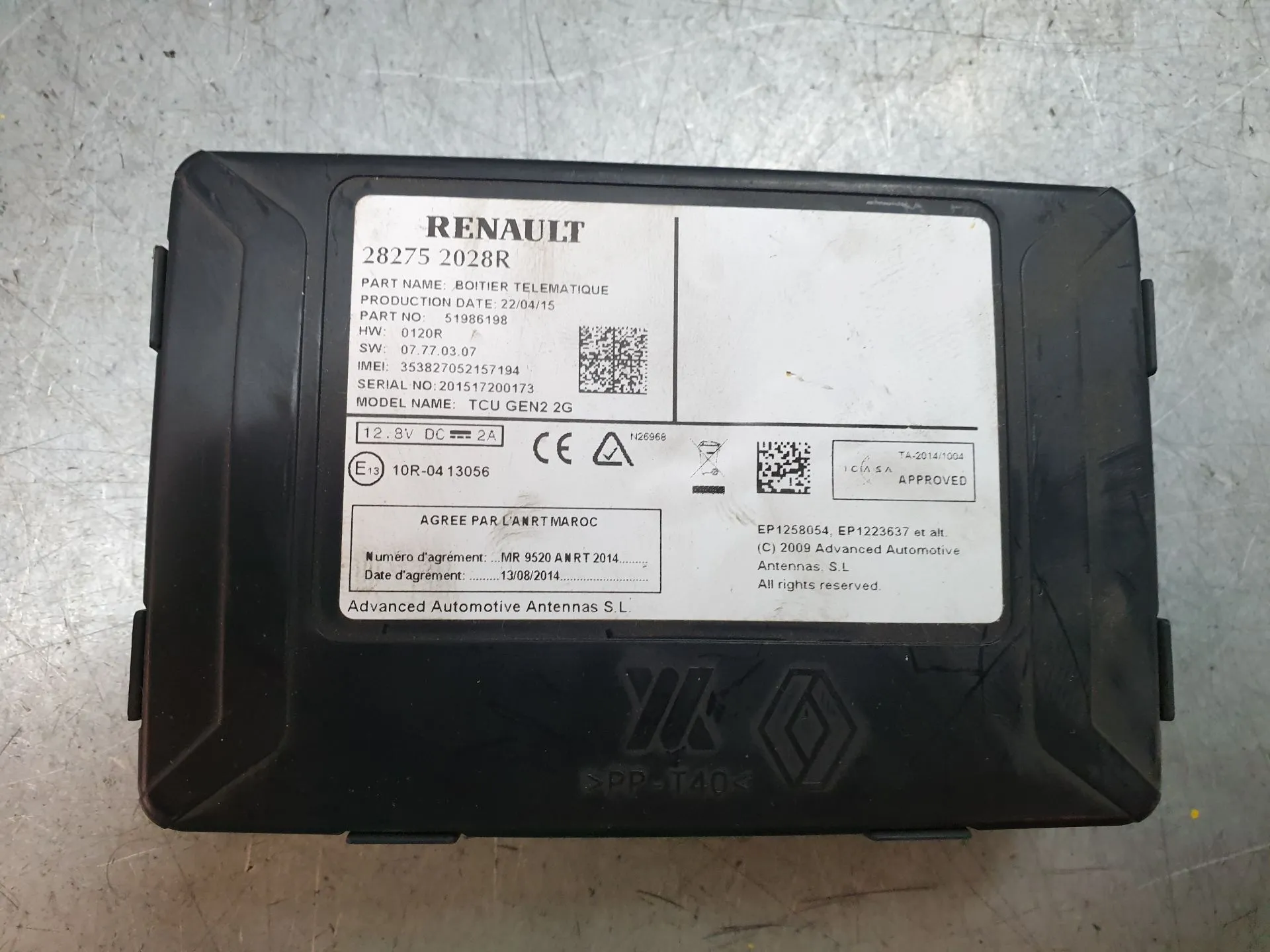 Module générique RENAULT Megane III Grandtour (KZ0/1)