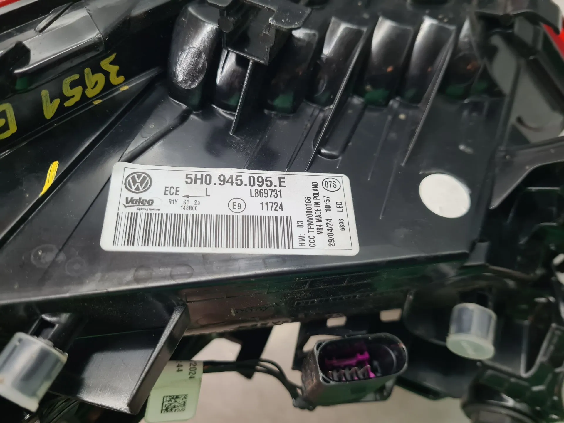 Left Tail light VOLKSWAGEN Golf VIII Variant (CG5) Imagem-7