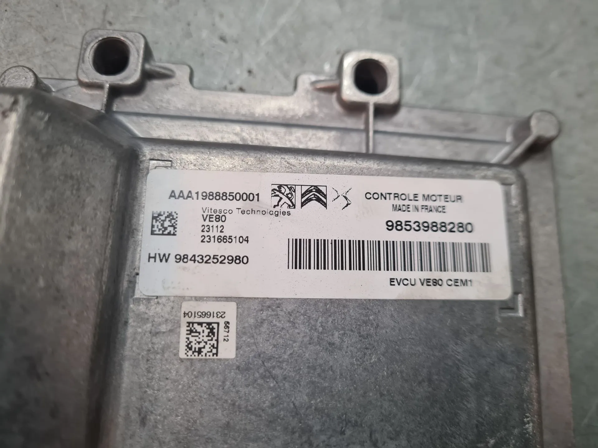 Centralita motor / ECU CITROËN Berlingo (K9) Imagem-3
