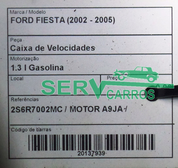 Boîte de vitesses manuelle FORD Fiesta V (JH_, JD_) Imagem-2