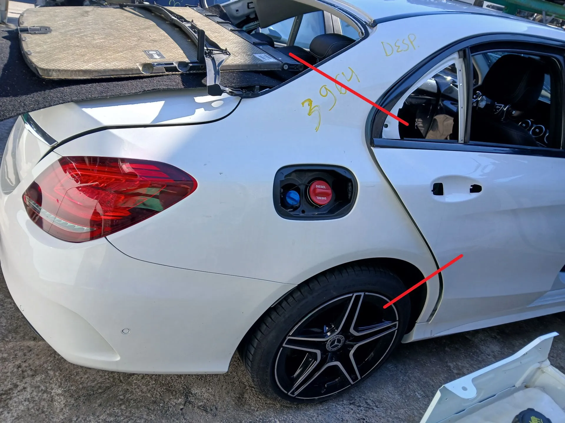 Painel trás direito MERCEDES-BENZ Classe C (W205)