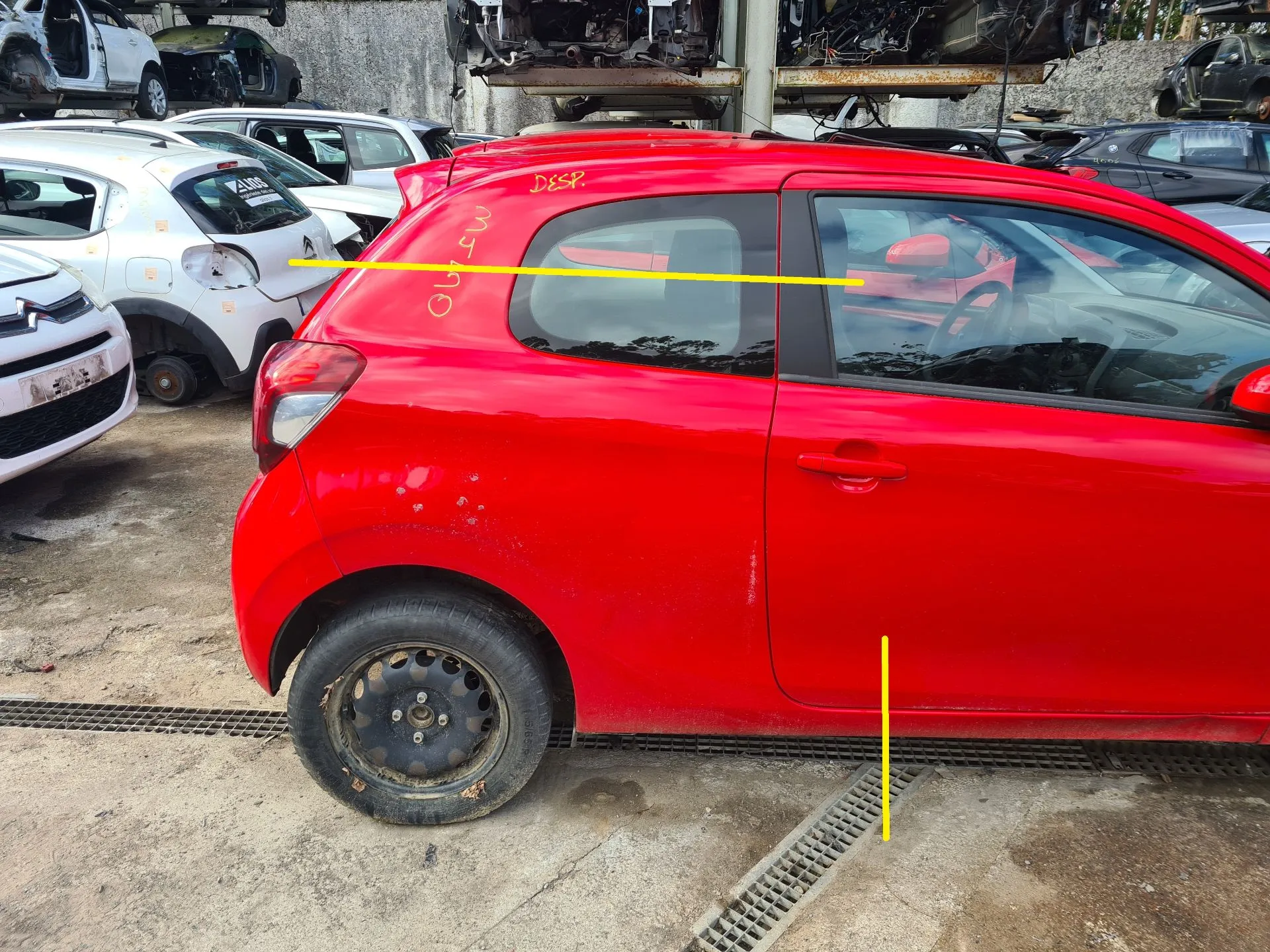 Panneau arrière Droite PEUGEOT 108