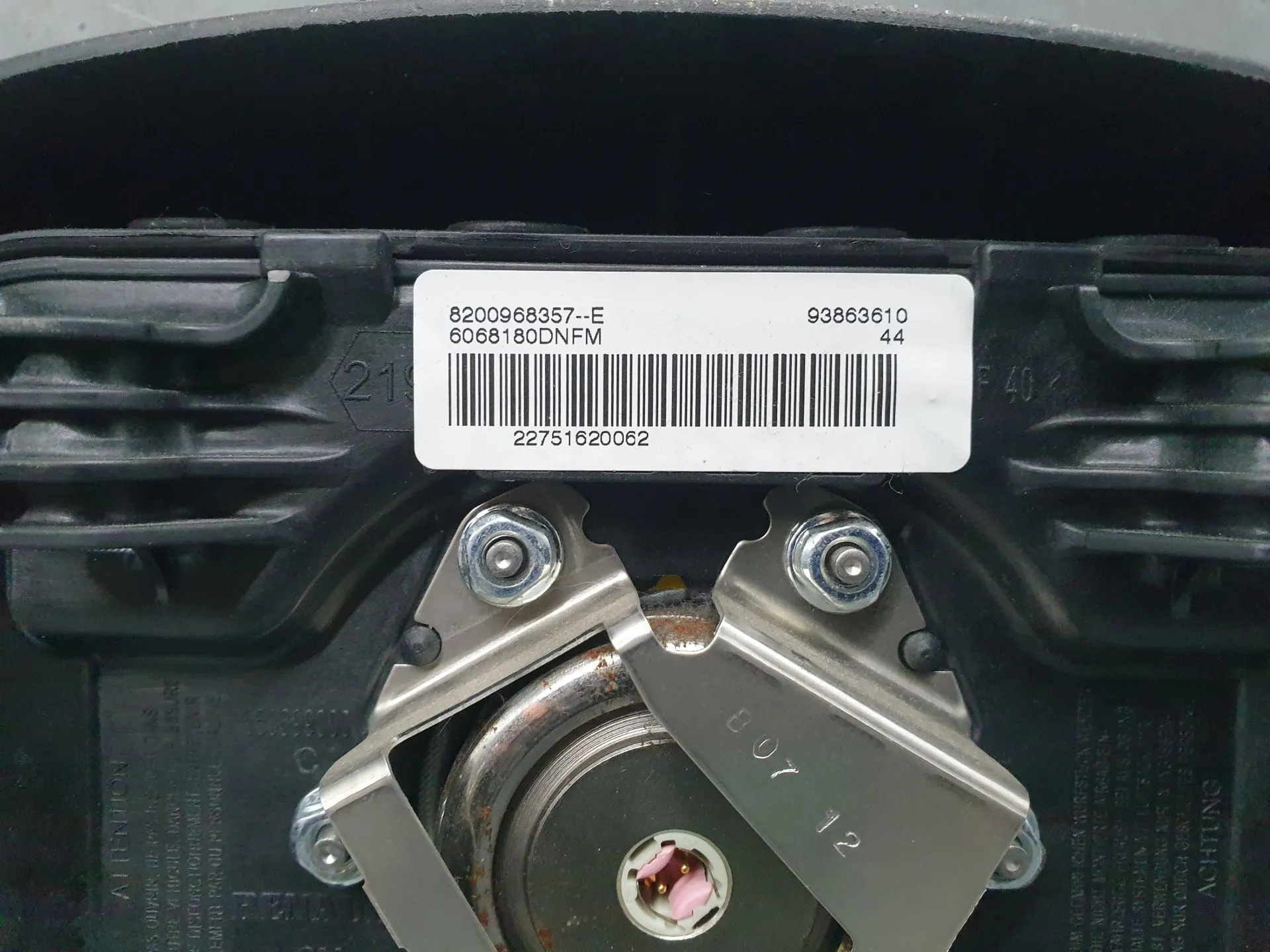 Steering Wheel Airbag RENAULT Trafic II (FL) Imagem-2