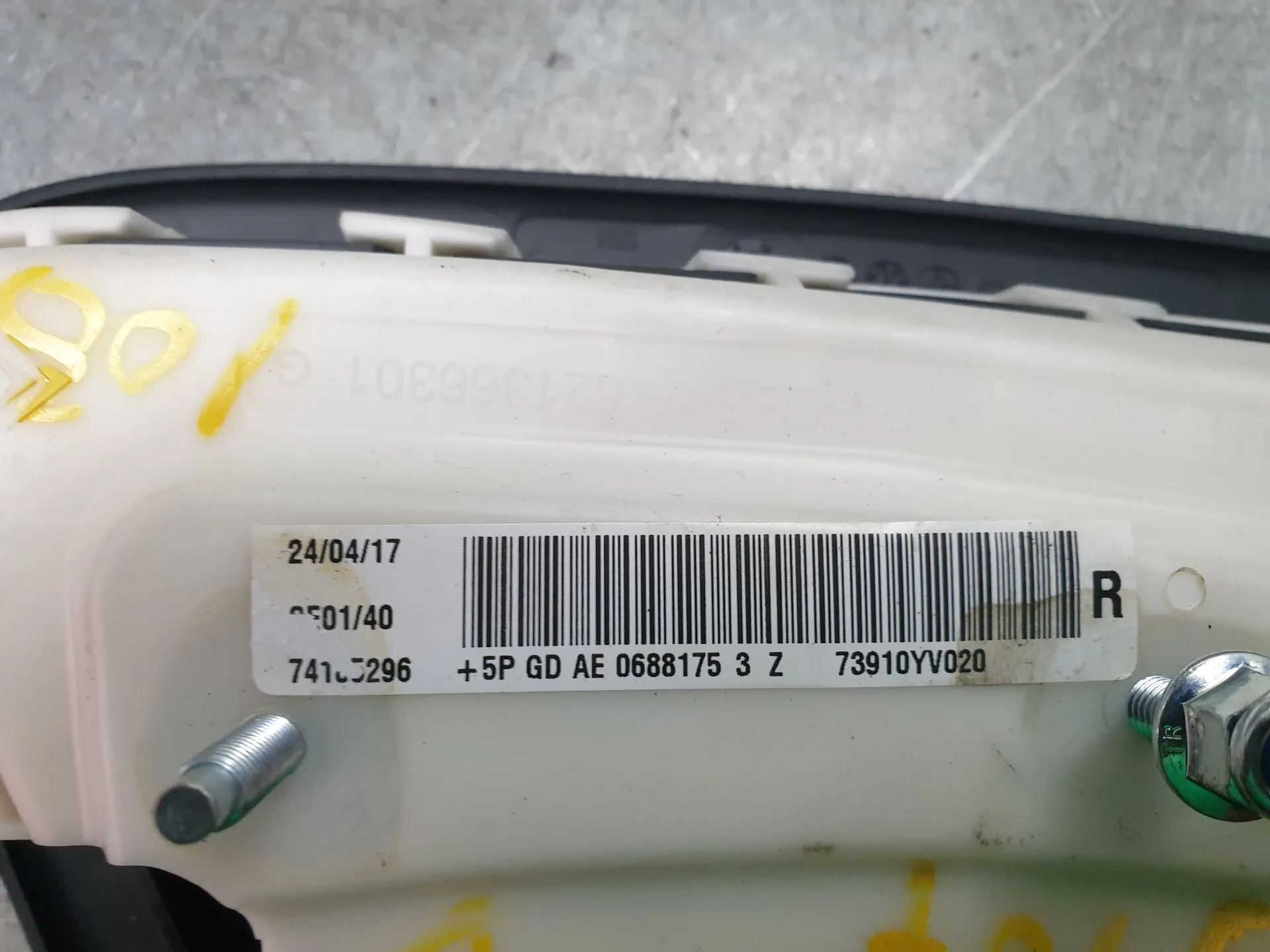 Airbag banco direito PEUGEOT 108 Imagem-2