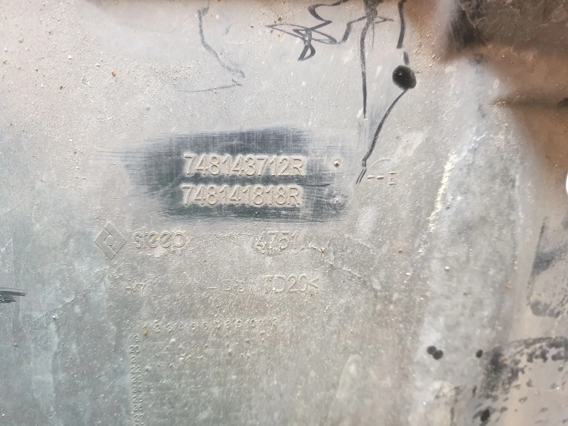 Engine underbody shielding DACIA Logan III Imagem-2