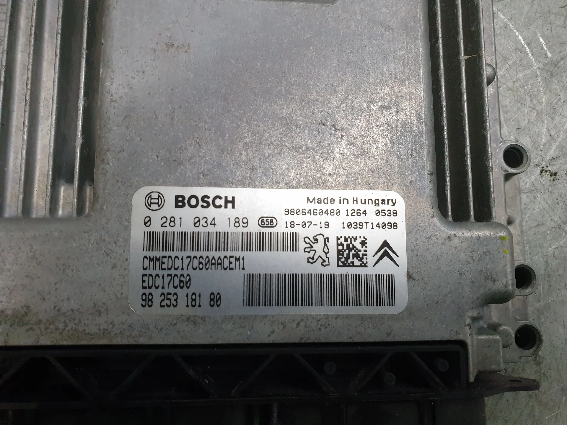 Centralina motor / ECU CITROËN C3 III (SX) Imagem-3