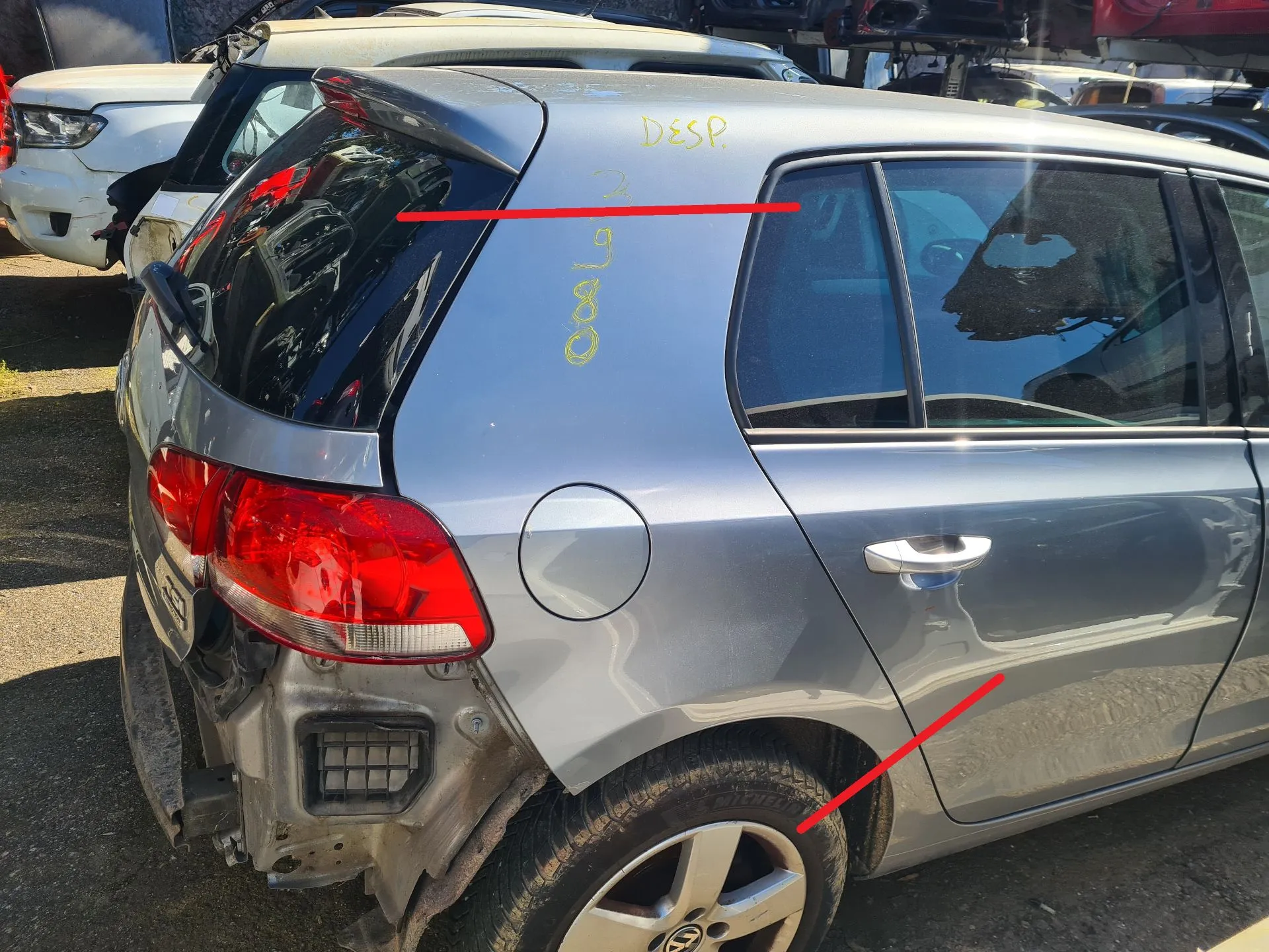 Panel Trasero Derecho VOLKSWAGEN Golf VI (5K1)