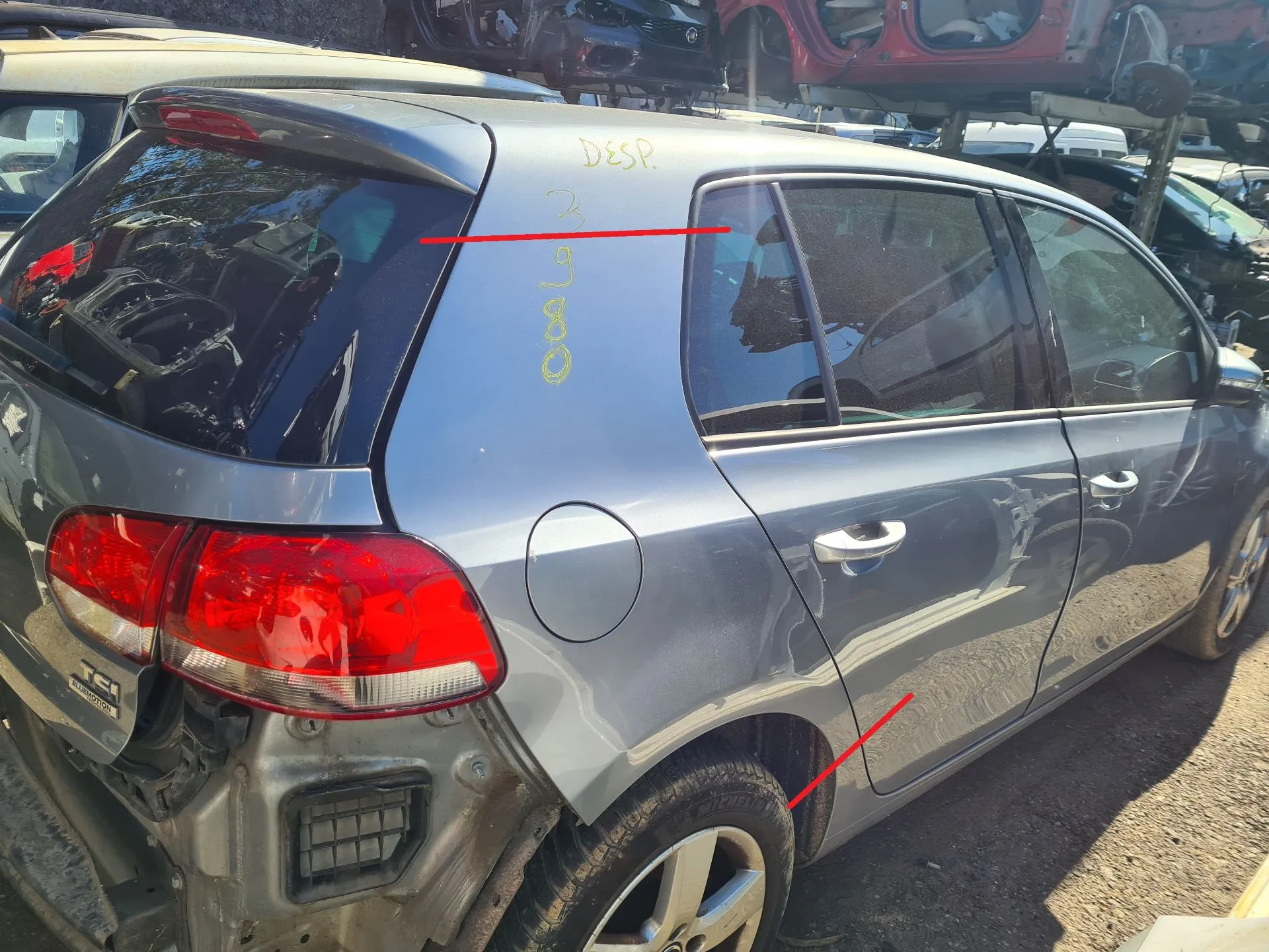 Panel Trasero Derecho VOLKSWAGEN Golf VI (5K1) Imagem-1