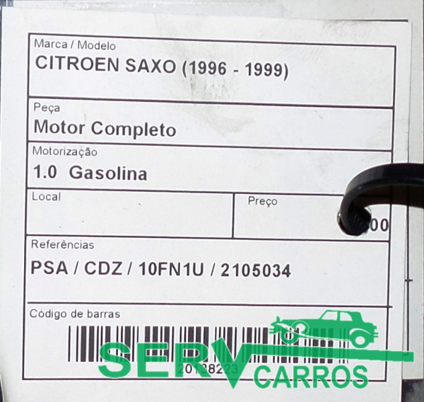 Motor completo CITROËN Saxo (S0, S1) Imagem-2