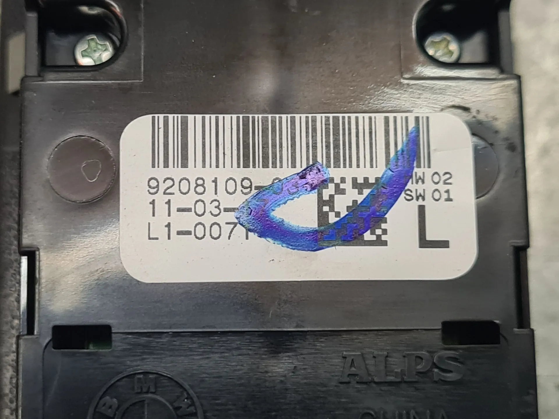 Left Front window control BMW 1 (F20) Imagem-5