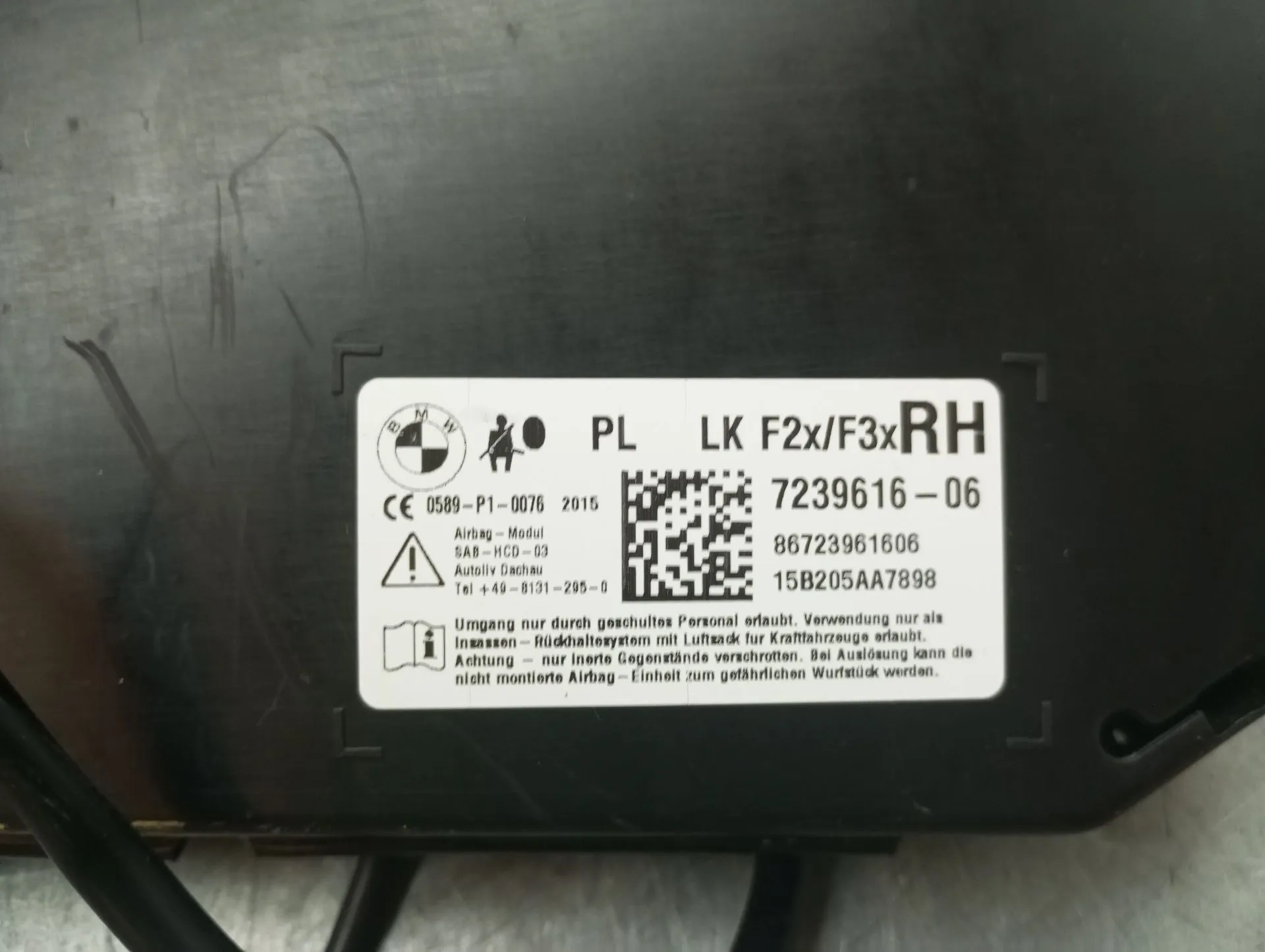 Airbag Destro BMW 1 (F21) Imagem-2