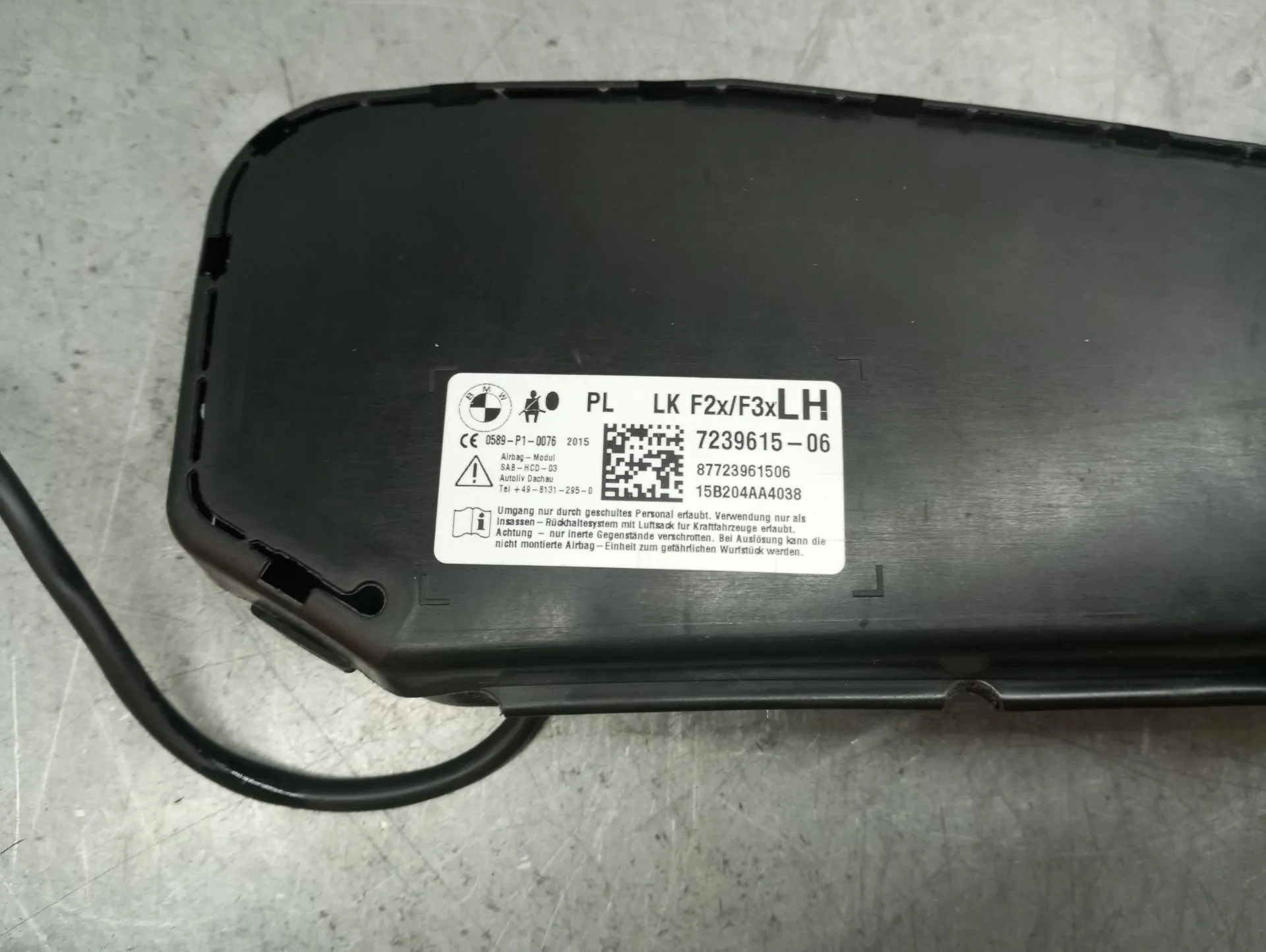 Airbag Guache BMW 1 (F21) Imagem-3