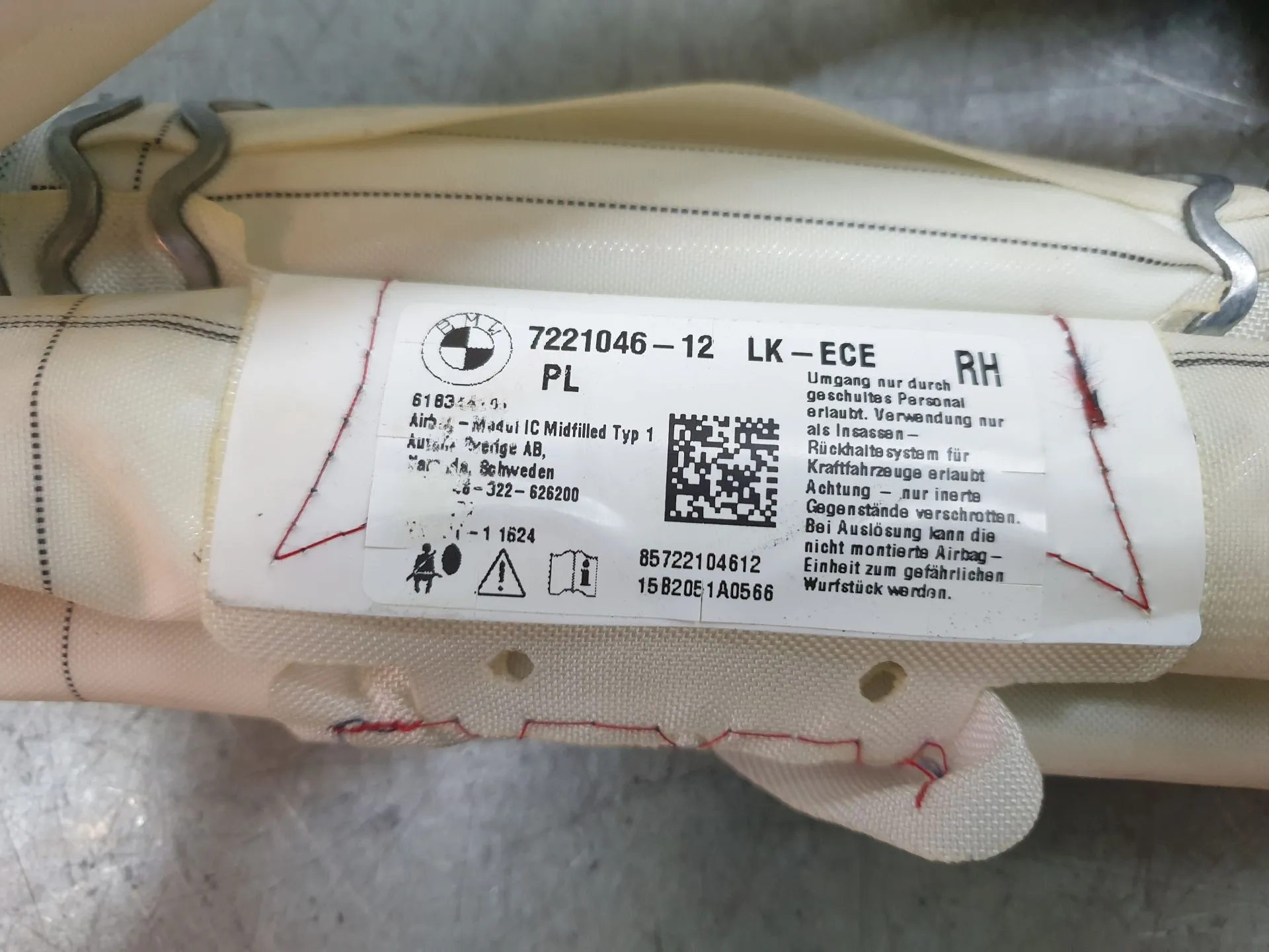 Airbag Rideau Droite BMW 1 (F21) Imagem-3