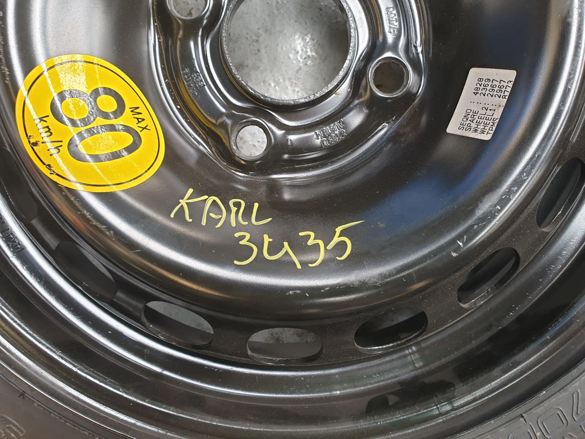 Ruota di scorta OPEL Karl