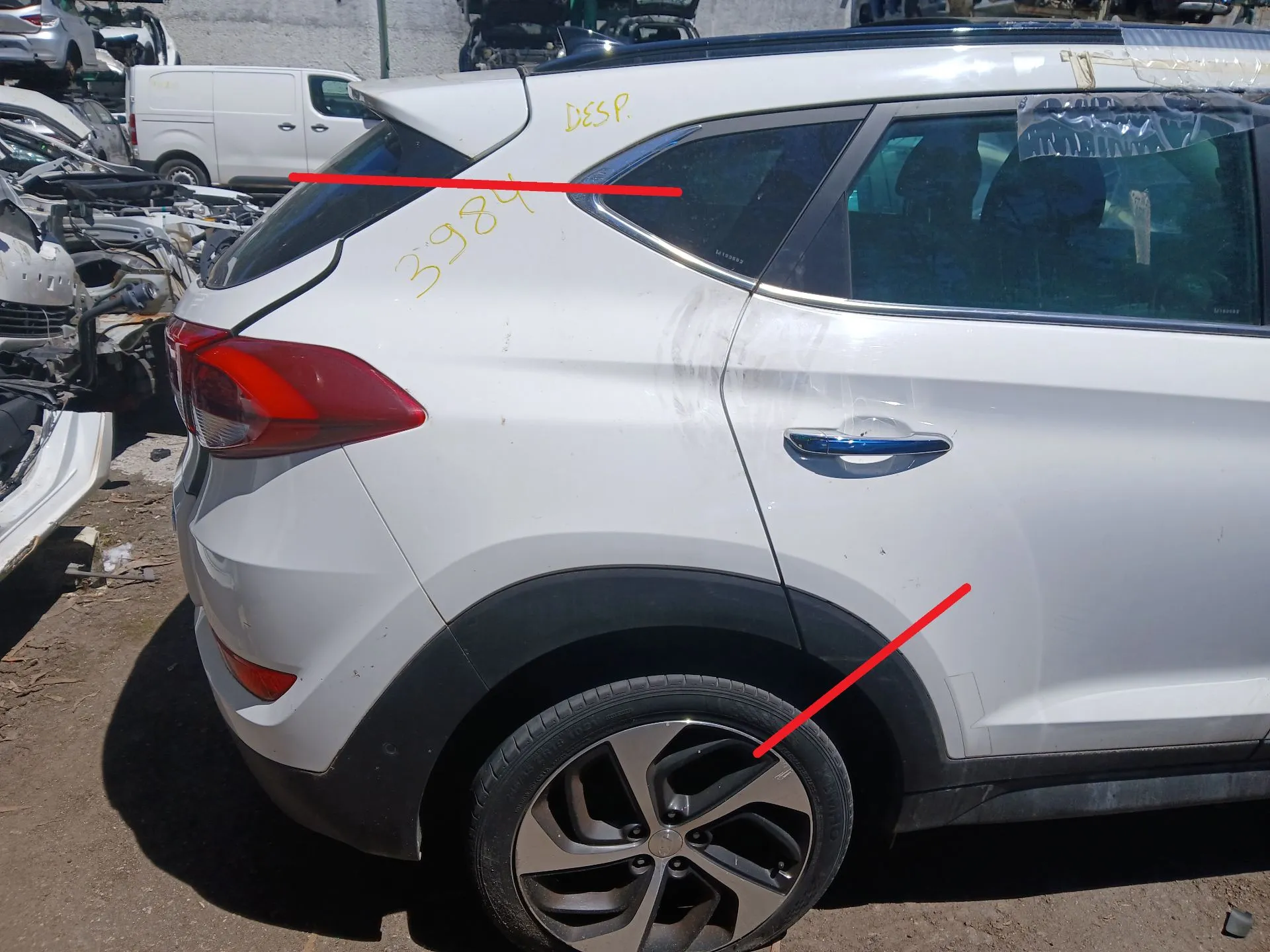 Painel trás direito HYUNDAI Tucson (TL)