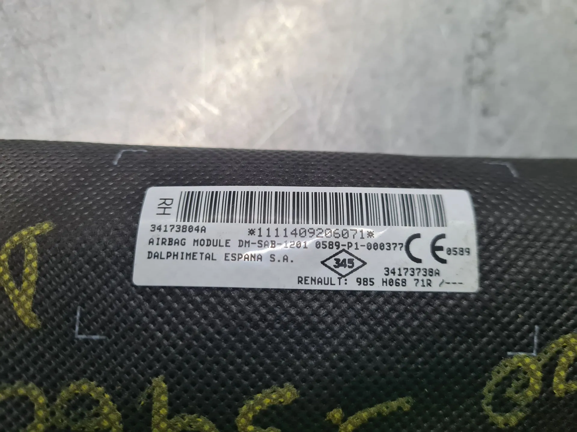 Airbag  Droite DACIA Sandero II (5S_) Imagem-3