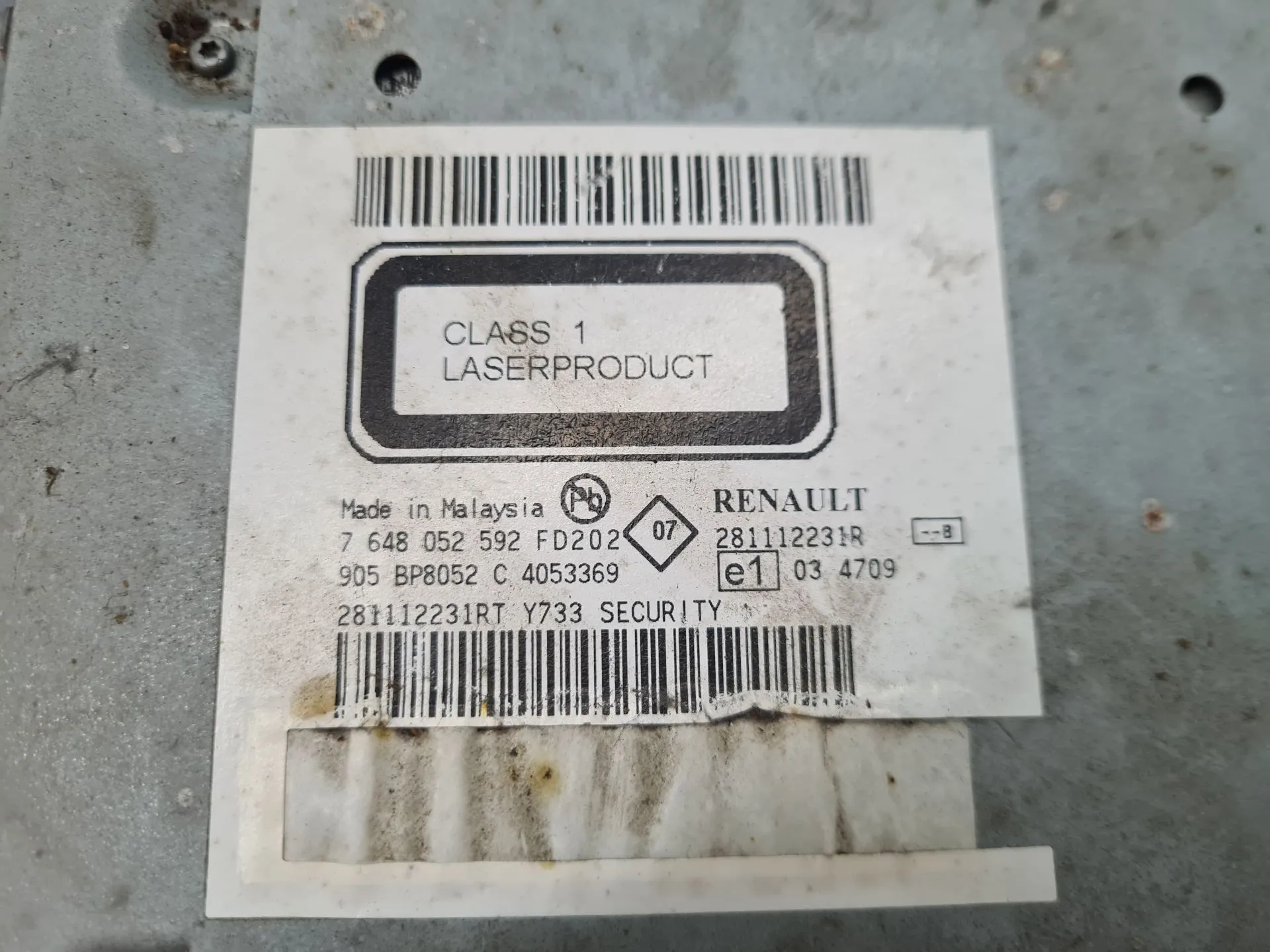 Car radio RENAULT Kangoo Express (FW0/1_) Imagem-6