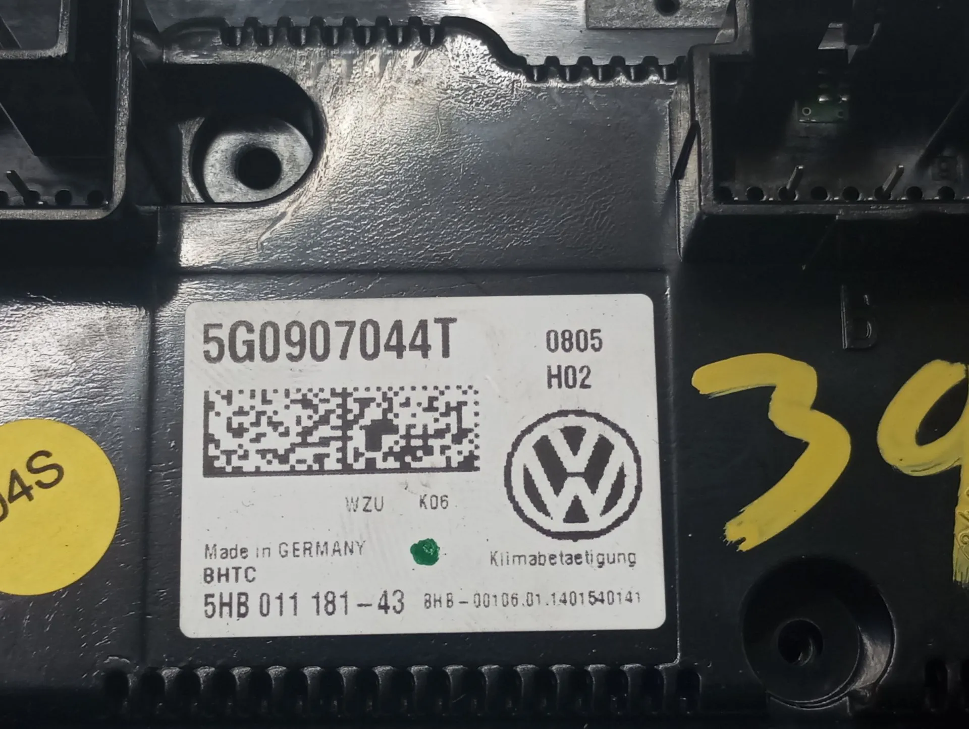Climate control VOLKSWAGEN Golf VII (5G1, BQ1, BE1, BE2) Imagem-3