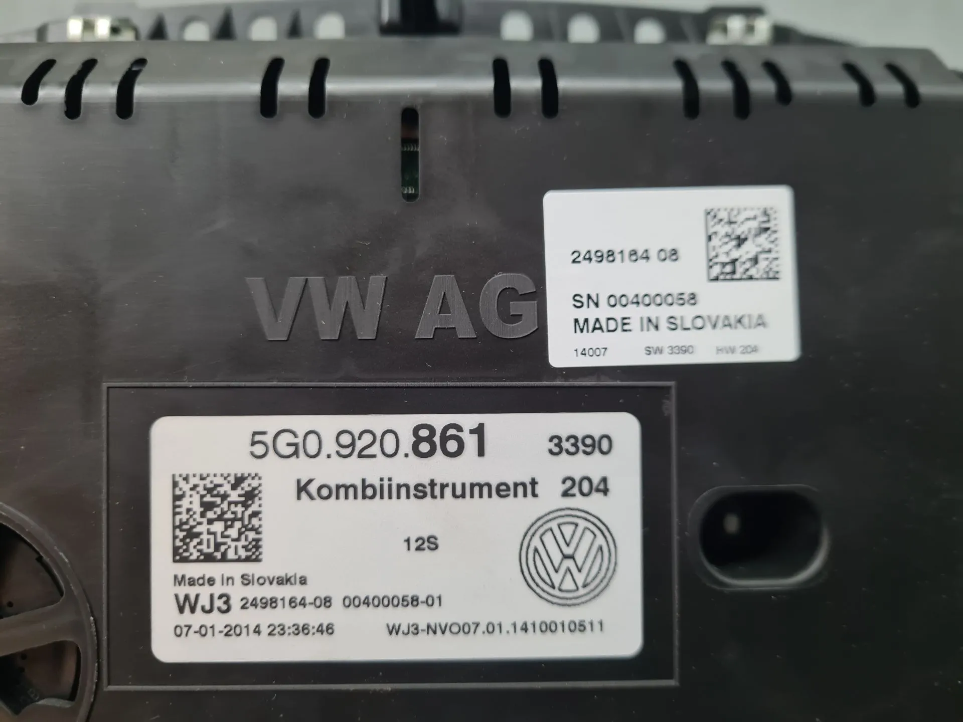 Quadrante / painel de instrumentos VOLKSWAGEN Golf VII (5G1, BQ1, BE1, BE2) Imagem-8
