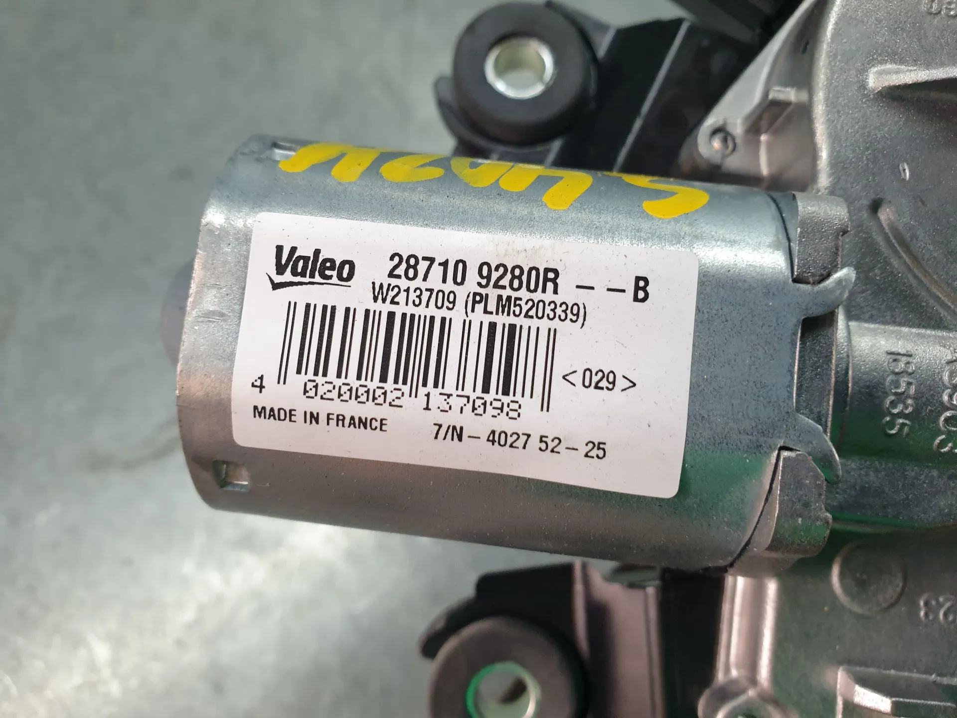 Motor limpiaparabrisas Trasero RENAULT Symbioz Imagem-3