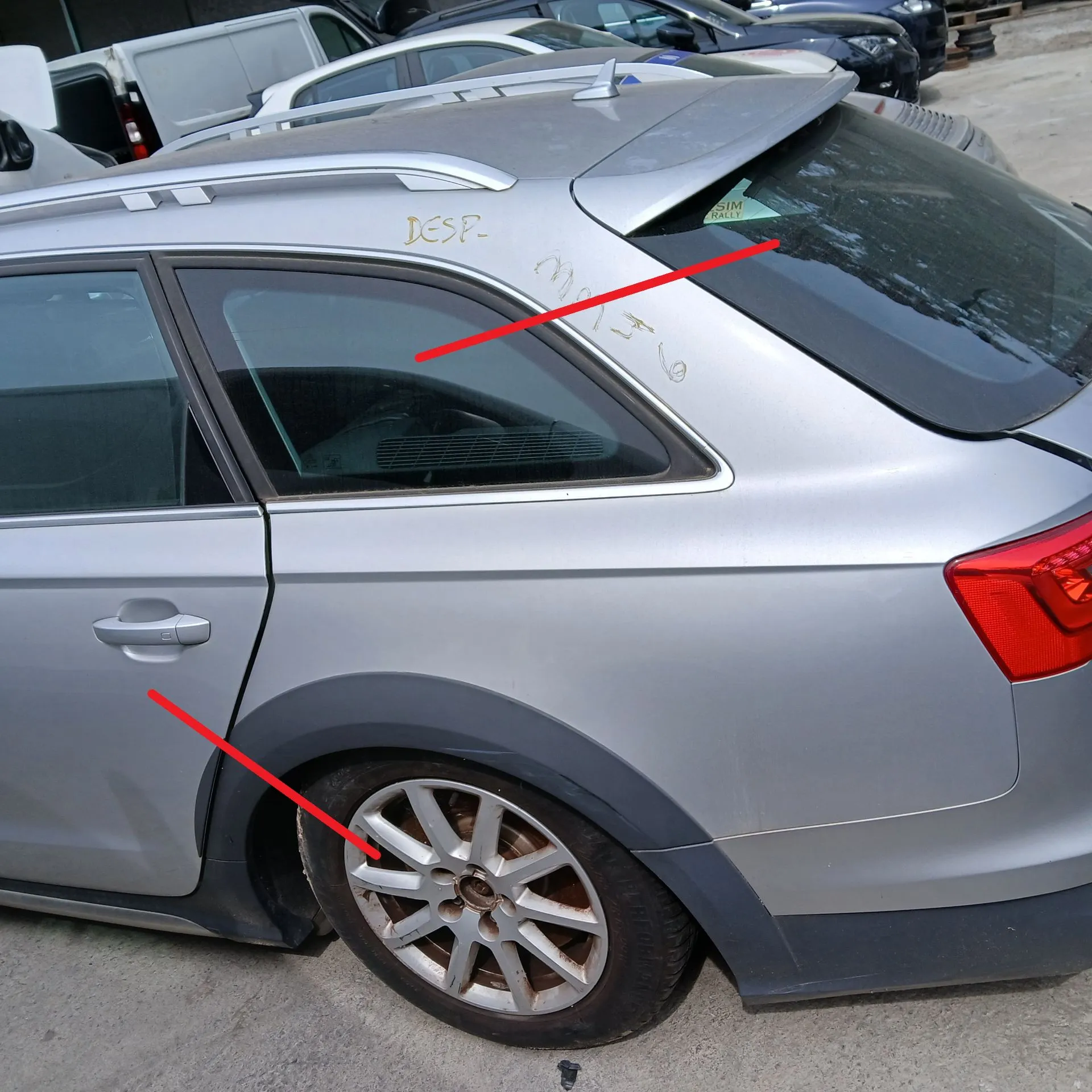 Painel trás esquerdo AUDI A6 Allroad (4GH, 4GJ, C7)