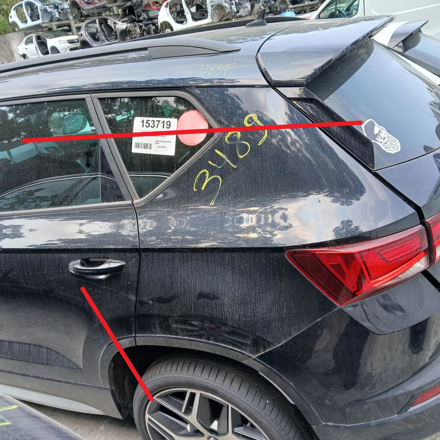 Panneau arrière gauche SEAT Ateca (KH7)