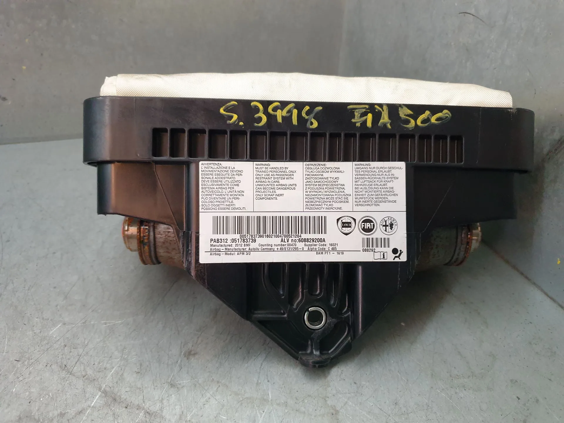 Airbag Passeggero FIAT 500 (312_) Imagem-4