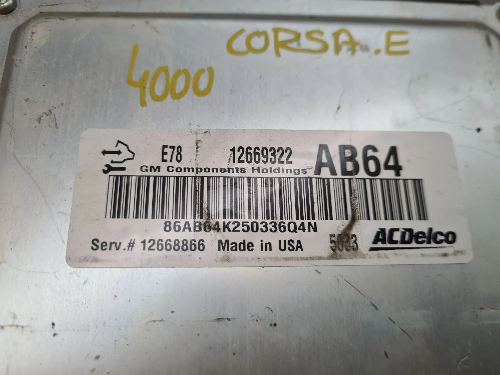 Centralina motore / ECU OPEL Corsa E Imagem-3