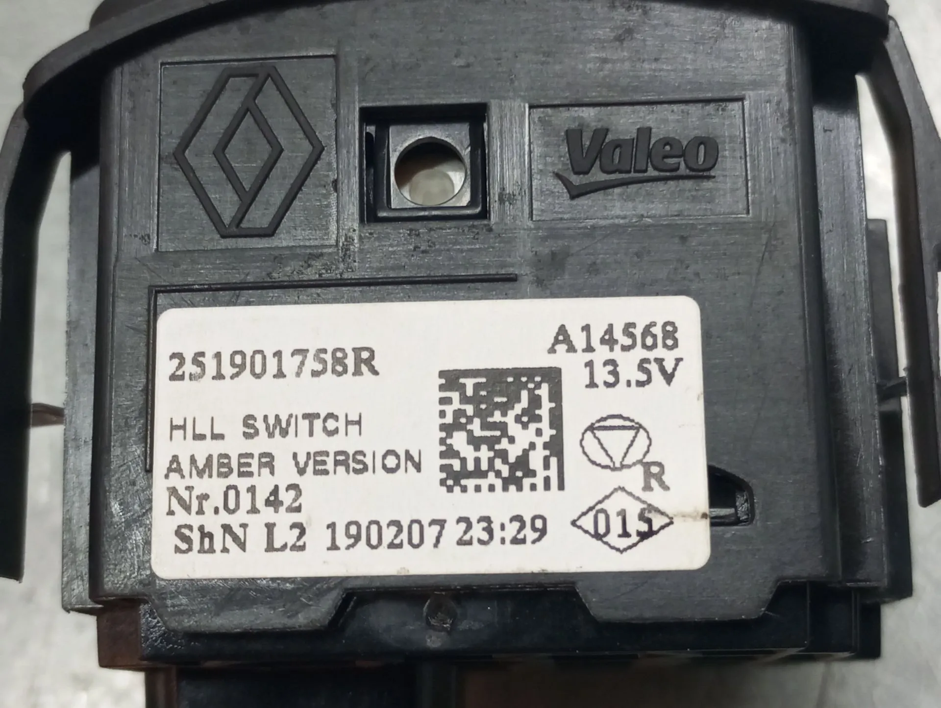 Bouton / interrupteur d'éclairage RENAULT Twingo III (BCM_) Imagem-2