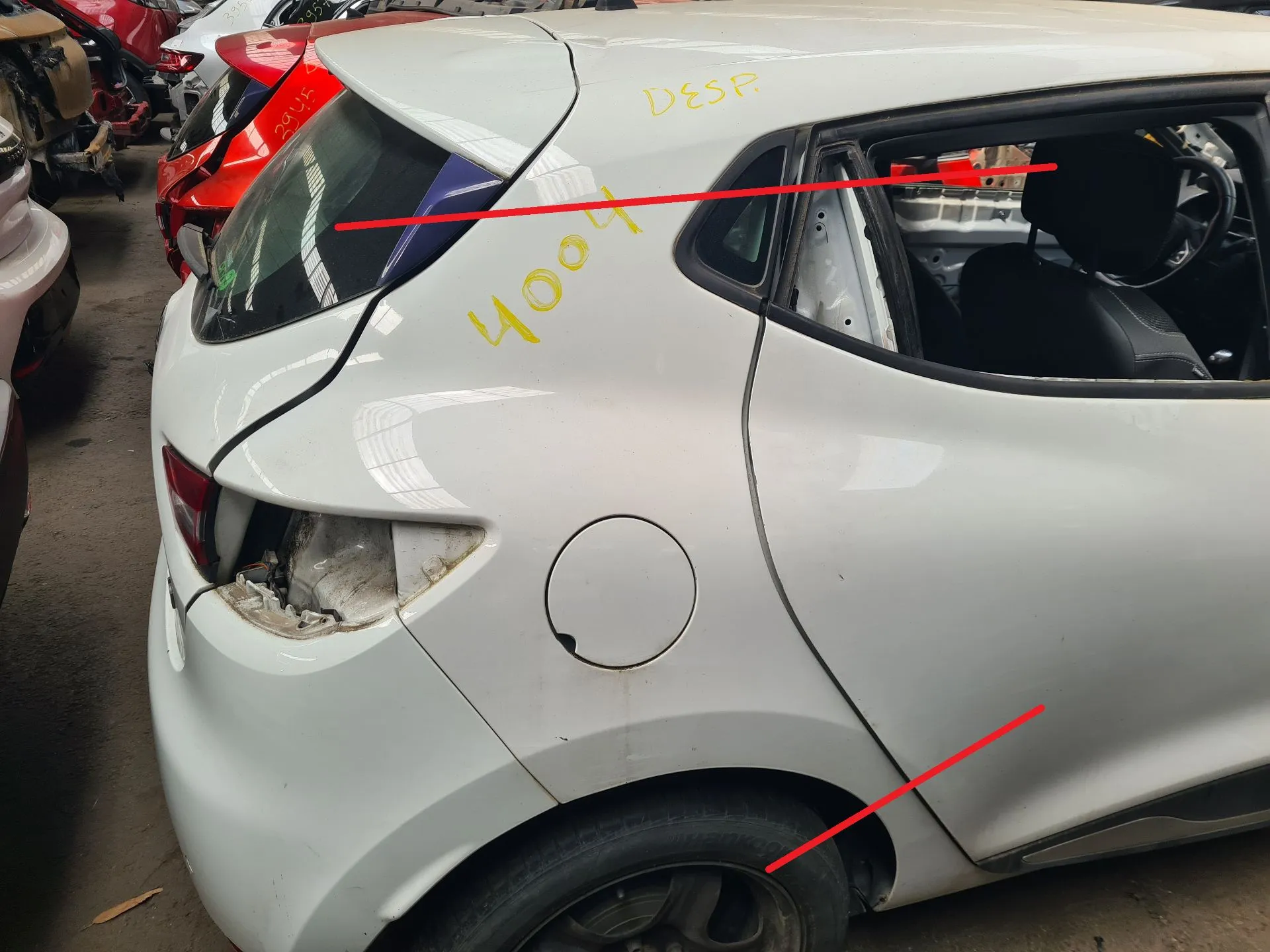 Pannello posteriore destro RENAULT Clio IV (BH_)