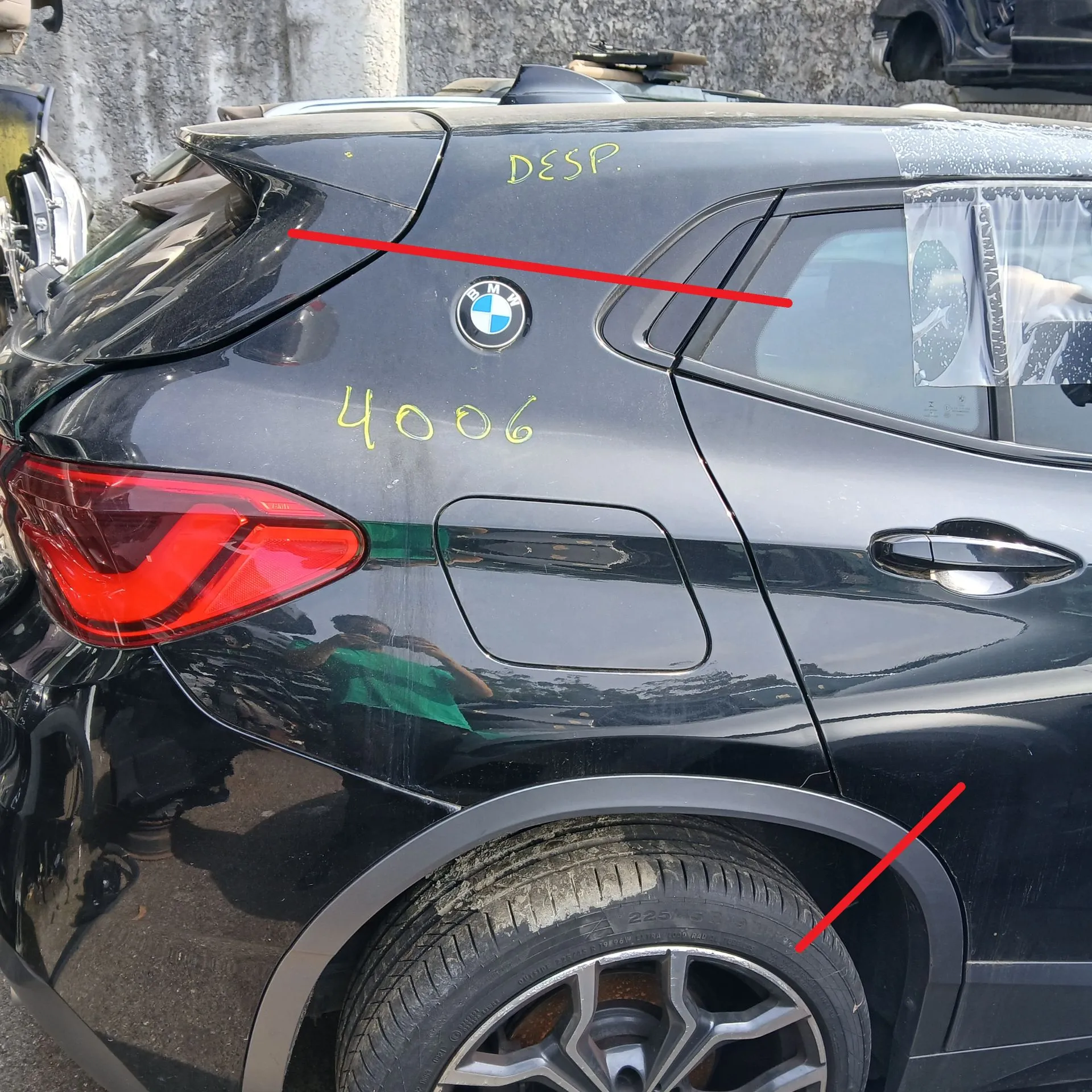 Pannello posteriore destro BMW X2 (F39)