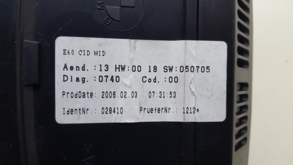 Écran de Navigation BMW 5 (E60) Imagem-4