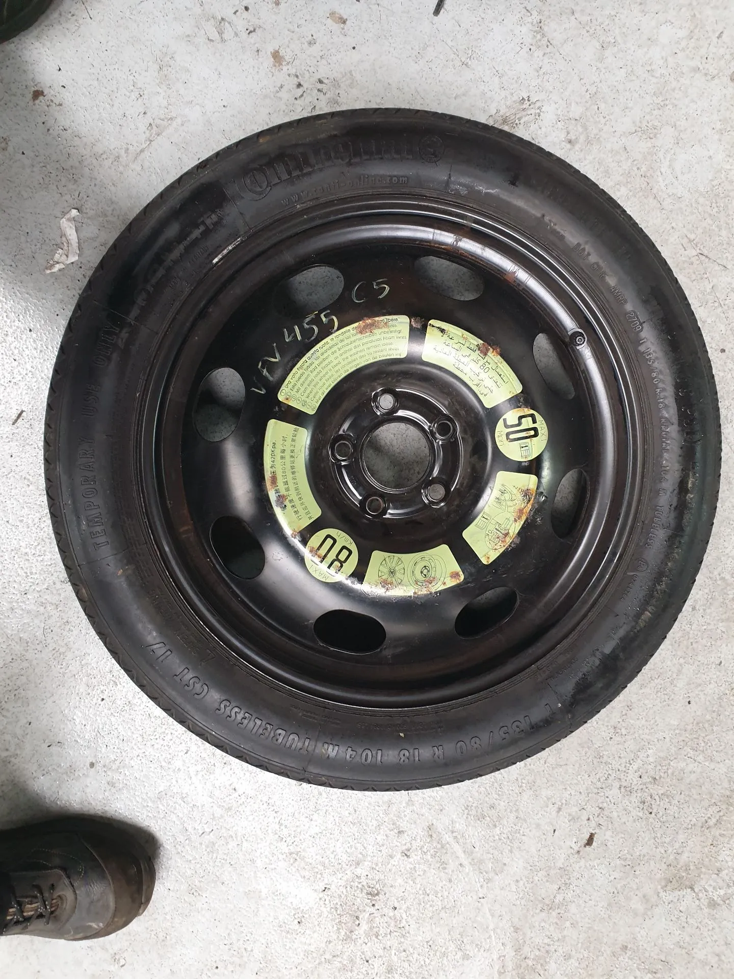 Ruota di scorta CITROËN C5 III Break (RW_)